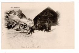 05 Vallée De La Clarée, Skieurs Du 159è Aux Chalets De Laval. éditeur CHAUTARD à Briançon. - Other & Unclassified