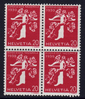 Suisse// Schweiz // 1930-1939 // 1939 // Exposition Nationale 1939  Neuf** MNH En Bloc De 4 No. 234z - Unused Stamps