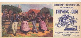 BUVARD & BLOTTER - Chewing Gum - OLYMPIAD Et DONALD DUCK - Pierre DELORT Marseille - Danse Folklore - Altri & Non Classificati