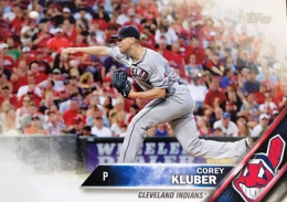 64 Corey Kluber - Cleveland Indians - Carte Topps Baseball 2016 - Altri & Non Classificati