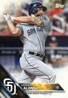 345 Yonder Alonso - San Diego Padres - Carte Topps Baseball 2016 - Sonstige & Ohne Zuordnung