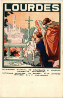 PC ADVERTISEMENT LOURDES PELERINAGE TRAVEL POSTER CATHOLICISM (a56881) - Publicité