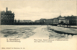 PC RUSSIA ST. PETERSBURG WINTER PALACE NEVA RIVER ADMIRALTY SQUARE (a56397) - Russia
