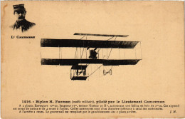 PC AVIATION PILOT AVIATOR LT. CAMERMAN BIPLAN H. FARMAN (a55036) - Aviateurs