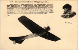 PC AVIATION PILOT AVIATOR GIBERT MONOPLAN ESNAULT PELTERIE (a54759) - Aviadores