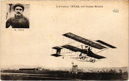 PC AVIATION PILOT AVIATOR TÉTAR SUR BIPLAN BRISTOL (a54646) - Airmen, Fliers