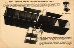 PC AVIATION PILOT AVIATOR ROUGIER BIPLAN VOISIN (a54619) - Airmen, Fliers