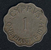 Zypern, 1 Piastre 1934, KM 21 - Cipro