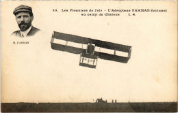 PC AVIATION PILOT AVIATOR M. FARMAN AEROPLANE FARMAN (a54576) - Aviadores