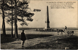 PC AVIATION PILOT H. FARMAN DÉPART DE BOUY PREMIER VOYAGE EN AEROPLANE (a54570) - Aviadores