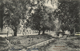 PC SURINAME PARAMARIBO STREET SCENE CREEK, Vintage Postcard (b53743) - Suriname