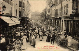 PC 1 FRANCE MARKETS BOURG RUE GAMBETTA MARCHÉ AU BEURRE (a57726) - Autres & Non Classés