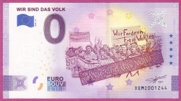 0-Euro XEMZ 37 2020 WIR SIND DAS VOLK - SERIE DEUTSCHE EINHEIT - Privéproeven