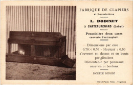 PC ADVERTISEMENT FABRIQUE DE CLAPIER ET POUSSINIERES CAGES AGRICULTURE (a57324) - Publicité
