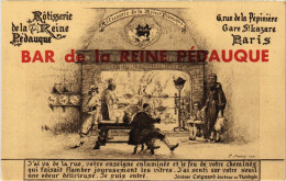 PC ADVERTISEMENT BAT DE LA REINE PÉDAUQUE PARIS RESTAURANT (a57201) - Werbepostkarten