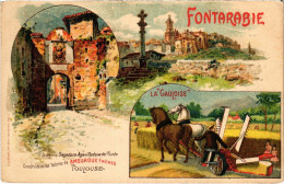 PC ADVERTISEMENT FONTARABIE SPAIN TRAVEL POSTER (a57183) - Reclame