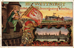 PC ADVERTISEMENT WETTSREIT MANNERGESANG VEREINE (a57167) - Reclame