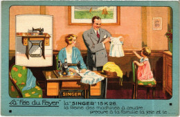 PC ADVERTISEMENT MACHINE A COUDRE SINGER SEWING (a57154) - Reclame