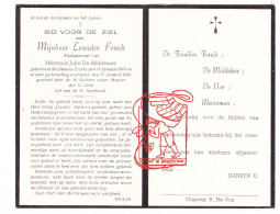 DP Leander Fonck ° Sint-Lievens-Esse Herzele 1874 † 1949 X Julie De Middeleer // De Boe Meerman - Andachtsbilder