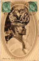 PC AFRICA, SOUTH AFRICA, DURBAN, RICKSHA BOY, Vintage EMBOSSED Postcard (b53928) - Sud Africa