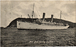 PC AFRICA, SOUTH AFRICA, MAIL BOAT, DURBAN, Vintage Postcard (b53866) - Südafrika