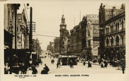 PC AUSTRALIA MELBOURNE BOURKE STREET VICTORIA, Vintage Postcard (b53847) - Melbourne