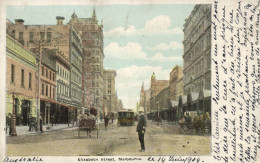 PC AUSTRALIA MELBOURNE ELIZABETH STREET, Vintage Postcard (b53830) - Melbourne