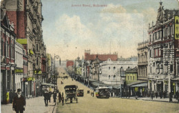 PC AUSTRALIA MELBOURNE BOURKE STREET, Vintage Postcard (b53817) - Melbourne