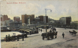 PC AUSTRALIA MELBOURNE QUEEN'S BRIDGE, Vintage Postcard (b53812) - Melbourne