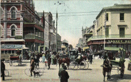 PC AUSTRALIA ADELAIDE CORNER RUNDLE AND KING WILLIAM STREET, Vintage Pc (b53814) - Adelaide