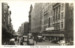 PC AUSTRALIA MELBOURNE BOURKE STREET, Vintage Postcard (b53809) - Melbourne