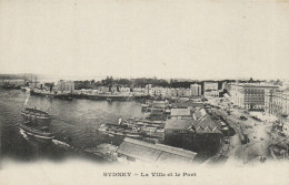 PC AUSTRALIA SYDNEY THE CITY AND THE HARBOUR, Vintage Postcard (b53767) - Sydney