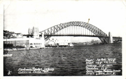 PC AUSTRALIA SYDNEY HARBOUR BRIDGE SHOWING LUNA PARK, Vintage Postcard (b53764) - Sydney