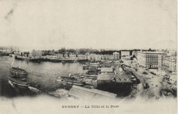 PC AUSTRALIA SYDNEY THE CITY AND THE HARBOUR, Vintage Postcard (b53765) - Sydney