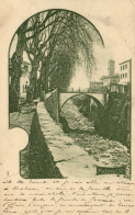 PC MADEIRA PORTUGAL STREET SCENE RIVER, Vintage Postcard (b54325) - Madeira