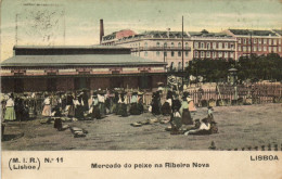 PC PORTUGAL LISBON LISBOA MERCADO DO PEIXE NA RIBEIRA NOVA, Vintage Pc (b54285) - Lisboa