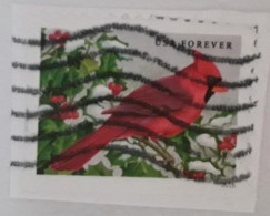 VERINIGTE STAATEN ETATS UNIS USA 2016 SONGBIRDS: NORTHERN CARDINAL F USED ON PAPER SN 5128 MI 5322 YT 4943C SG 5732 - Used Stamps