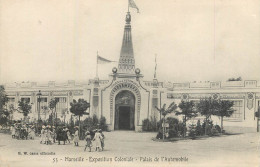 Postcard France Marseilles Exposition Coloniale Palais De L' Automobile - Unclassified