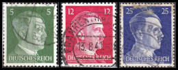 1941 - 1943 - ALEMANIA - III REICH - HITLER - YVERT 708,710B,717 - Usati
