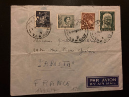 LETTRE CIE DES MESSAGERIES MARITIMES Par Avion Pour La FRANCE TP MAWSON ANTARCTIC 5D+ TIGER 8d+ 3d + RABBIT 11d OBL. - Briefe U. Dokumente