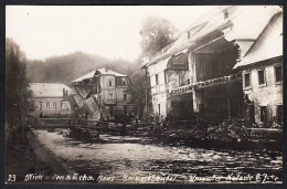 SACHSEN BERGGIESSHÜBEL HOCHWASSER 8. JULI 1927 FOTO - Autres & Non Classés