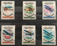 USSR  1977 Aircraft History Biplane Aviations   Mi 4621-26 - Used Stamps