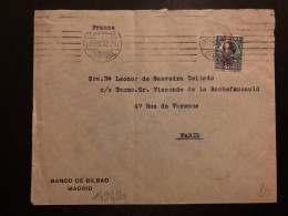 LETTRE BANCO DE BILBAO Pour La FRANCE TP 40c OBL.MEC.21 ENE 32 MADRID CENTRAL - Lettres & Documents