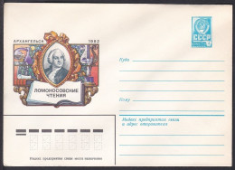 Russia Postal Stationary S0676U Poet Mikhail Lomonosov (1711-65) Readings, Poète - Scrittori