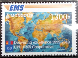 Mongolia 2019, Joint Issue - 20th Anniversary EMS, MNH Single Stamp - Mongolia