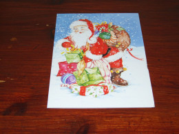 76679-          CA. 10 X 15 CM. DOUBLE CARD - KERSTMAN / SANTA CLAUS / WEIHNACHTSMANN / LE PÈRE NOËL - Santa Claus