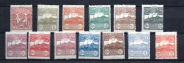San Marino 1921 Old Set Definitive Stamps (Michel 68/80) MLH - Unused Stamps