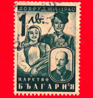 BULGARIA - Usato - 1940 - Recupero Della Dobrugia Dalla Romania - Contadini E Zar Boris - 1 - Used Stamps