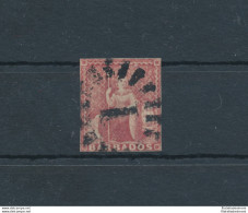 1852- 55 BARBADOS, Stanley Gibbons N. 5, Brownish Red, Usato - Andere & Zonder Classificatie