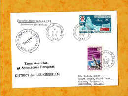 TAAF -  Enveloppe KERGUELEN - 5 - 2 - 1972 - Avec PO N° 23 Et PO N° 31 - ( Très Bon Etat ) - - Ongetande, Proeven & Plaatfouten